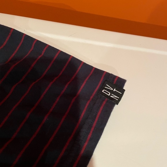🇦🇺 🩸 Distressed DVNT Striped Tee Shirt Melbourne Blue Red Stripes 🇦🇺 - Picture 5 of 17